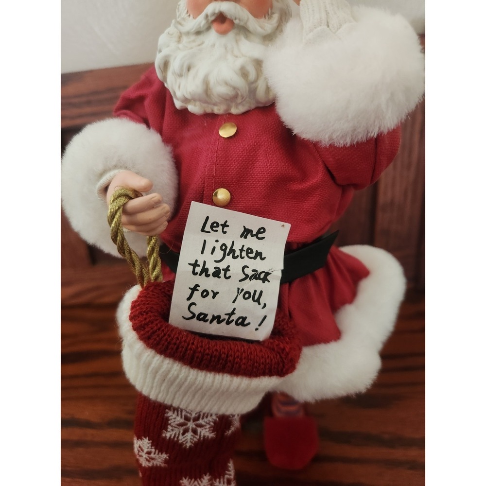 Possible Dreams Clothtique Santa "Sock It To Me, Santa" 2002 - Picture 2 of 4